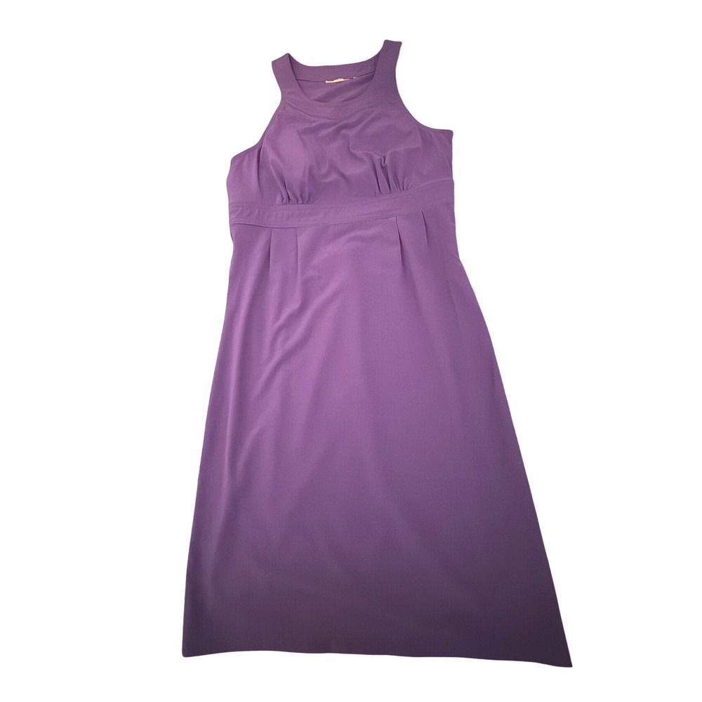 Athleta Purple High Neck Racerback Athletic Dress Zip Pocket 819756 Size6 - Picture 8 of 12